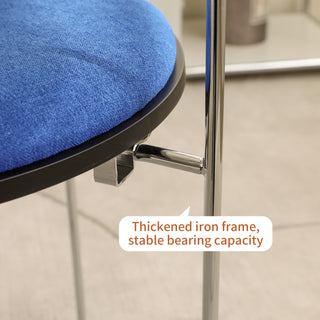 Sunvega Modern Chrome Cantilever Dining Chair with Wood Backrest and Upholstered Seat