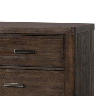 Sunvega Antique Brown Finish Six Storage Drawers Cedar Lined Dresser