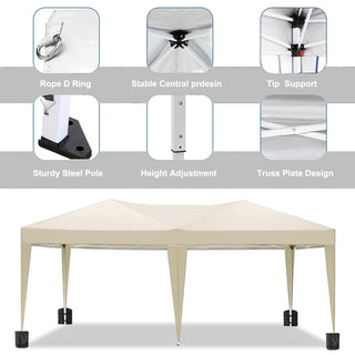 Sunvega 10x20 Pop Up Canopy Tent with 6 Removable Sidewalls and Carry Bag