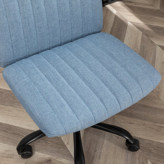 Sunvega Soft Breathable Fabric Upholstery Swivel Office Chair with Thick Foam Padding