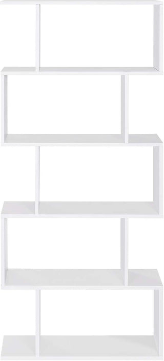Sunvega Three-Tier Minimalist Shelving Unit with Grid Pattern for Home Storage