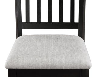 Sunvega Contemporary Counter Height Dining Table Set with Upholstered Chairs and Two-Tone Finish