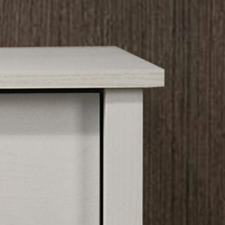 Sunvega Celeste White 6-Drawer Dresser with Silver Metal Handles