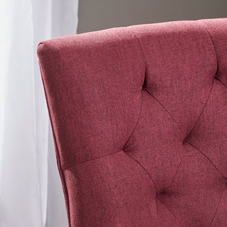 Sunvega Contemporary Upholstered Dining Chairs with Tufted Diamond Stitch and Wood Legs
