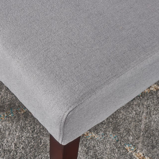 Sunvega Modern Wingback Dining Chairs with Button Tufted Stitching and Birch Wood Legs