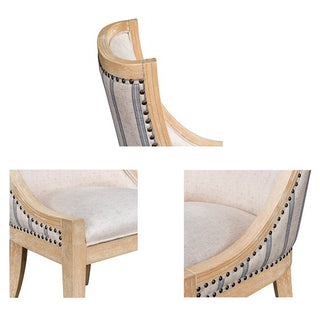 Sunvega Martha Stewart Lily Pond Farmhouse Dining Chair with Nailhead Trim