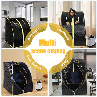 Sunvega Portable Personal Steam Sauna with Remote Control for Detox Relaxation and Weight Loss