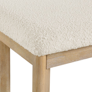 Sunvega Clove Brown Upholstered Dining Bench with Contemporary Style and Easy Care