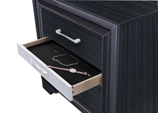 Sunvega Chic Nightstand with Spacious Storage Drawers and Dedicated Jewelry Organizer