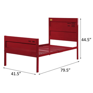 Sunvega Modern Industrial Metal Twin Platform Bed with Cargo Container Lock