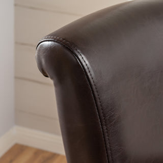 Sunvega Soft Upholstered Swivel Chair with Wooden Legs for Living Room