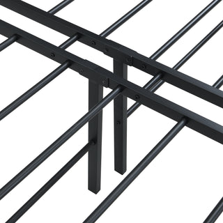 Sunvega Heavy Duty Twin Size Metal Bed Frame with Reinforced Steel Slats