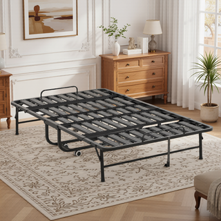 Sunvega 75-Inch Extra Long Folding Bed for Tall People with 5-Inch Memory Foam Mattress