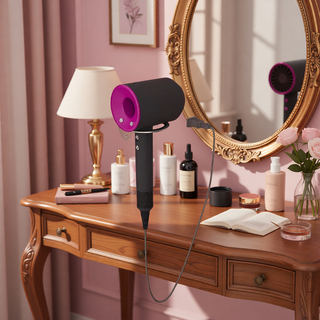 Sunvega 7-Drawer Vanity Desk with LED Mirror Jewelry Storage and PU Stool