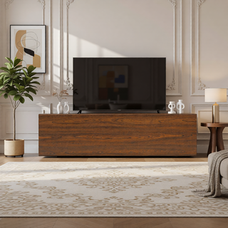 Sunvega 59" Modern Black MDF Bench with Metal Legs for Entryway and Bedroom