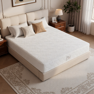 Sunvega Queen Medium Firm Mattress with Phase Change Cooling Cover and Gel Memory Foam