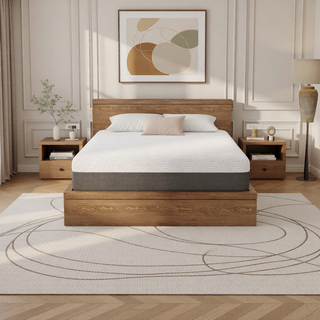 Sunvega Queen Medium Firm Mattress with Phase Change Cooling Cover and Gel Memory Foam