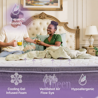 Sunvega Orthopedic Queen Cooling Gel Hybrid Mattress with Pressure Relief