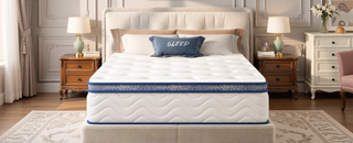 Sunvega 12 Inch Hybrid Queen Mattress with Pocket Springs and Memory Foam Support