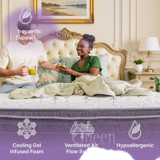 Sunvega Orthopedic Queen Cooling Gel Hybrid Mattress with Pressure Relief