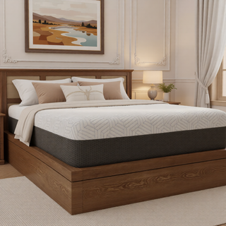 Sunvega Queen Medium Firm Mattress with Phase Change Cooling Cover and Gel Memory Foam
