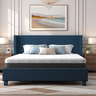 Sunvega Queen Medium Firm Mattress with Phase Change Cooling Cover and Gel Memory Foam