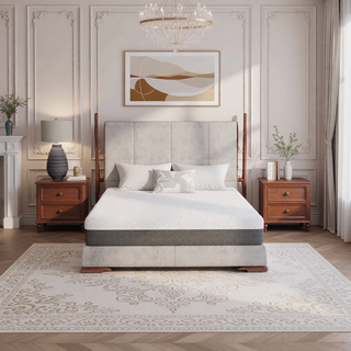Sunvega Queen Medium Firm Mattress with Phase Change Cooling Cover and Gel Memory Foam