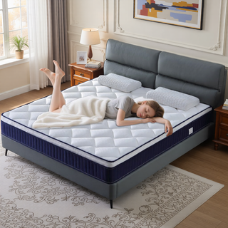 Sunvega 10 Inch Medium Firm Hybrid Mattress in a Box with CertiPUR-US Certified Memory Foam