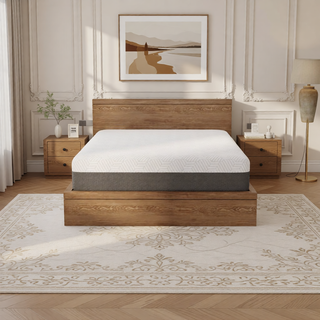 Sunvega Queen Medium Firm Mattress with Phase Change Cooling Cover and Gel Memory Foam
