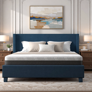 Sunvega Queen Medium Firm Mattress with Phase Change Cooling Cover and Gel Memory Foam