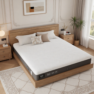 Sunvega Queen Medium Firm Mattress with Phase Change Cooling Cover and Gel Memory Foam