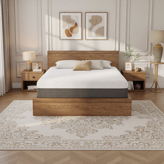 Sunvega Queen Medium Firm Mattress with Phase Change Cooling Cover and Gel Memory Foam