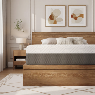 Sunvega Queen Medium Firm Mattress with Phase Change Cooling Cover and Gel Memory Foam