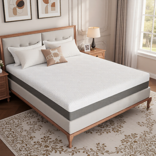 Sunvega Queen Medium Firm Mattress with Phase Change Cooling Cover and Gel Memory Foam