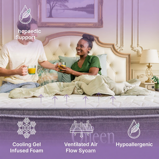 Sunvega Orthopedic Queen Cooling Gel Hybrid Mattress with Pressure Relief