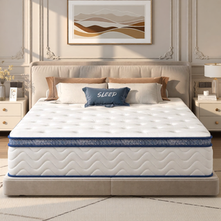 Sunvega 12 Inch Hybrid Queen Mattress with Pocket Springs and Memory Foam Support