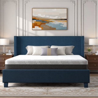 Sunvega Queen Medium Firm Mattress with Phase Change Cooling Cover and Gel Memory Foam