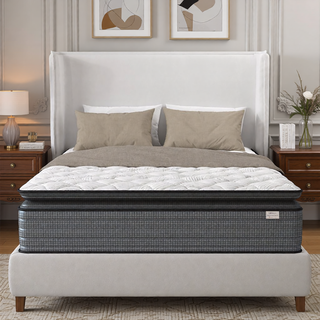 Sunvega Orthopedic Hybrid Pillow Top Mattress with Pressure Relief and Low Motion Transfer