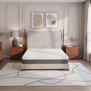 Sunvega Queen Medium Firm Mattress with Phase Change Cooling Cover and Gel Memory Foam