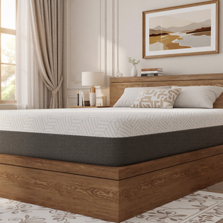 Sunvega Queen Medium Firm Mattress with Phase Change Cooling Cover and Gel Memory Foam
