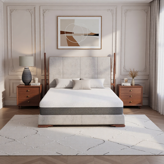Sunvega Queen Medium Firm Mattress with Phase Change Cooling Cover and Gel Memory Foam