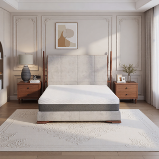 Sunvega Queen Medium Firm Mattress with Phase Change Cooling Cover and Gel Memory Foam