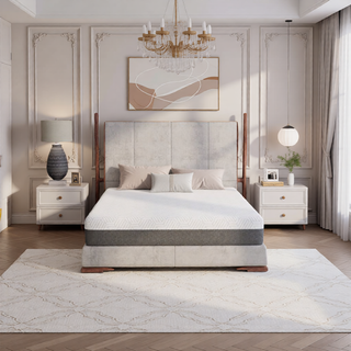 Sunvega Queen Medium Firm Mattress with Phase Change Cooling Cover and Gel Memory Foam