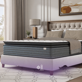 Sunvega Orthopedic Hybrid Pillow Top Mattress with Pressure Relief and Low Motion Transfer
