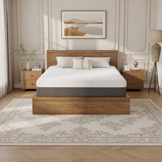 Sunvega Queen Medium Firm Mattress with Phase Change Cooling Cover and Gel Memory Foam