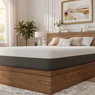 Sunvega Queen Medium Firm Mattress with Phase Change Cooling Cover and Gel Memory Foam