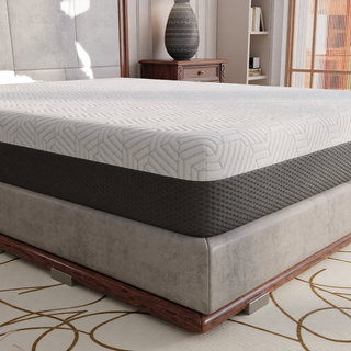 Sunvega Queen Medium Firm Mattress with Phase Change Cooling Cover and Gel Memory Foam