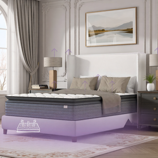 Sunvega Orthopedic Hybrid Pillow Top Mattress with Pressure Relief and Low Motion Transfer