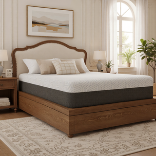 Sunvega Queen Medium Firm Mattress with Phase Change Cooling Cover and Gel Memory Foam