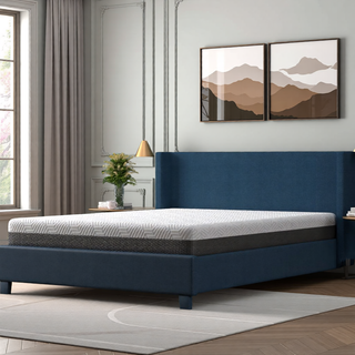 Sunvega Queen Medium Firm Mattress with Phase Change Cooling Cover and Gel Memory Foam